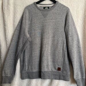Roots Gray Crewneck Sweater Soft Knit